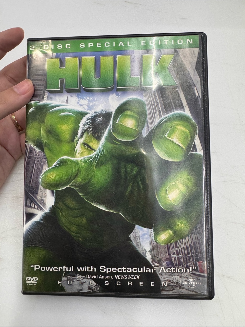 Hulk (DVD, 2-Disc Special Edition, Full Screen) Disc Tested Working